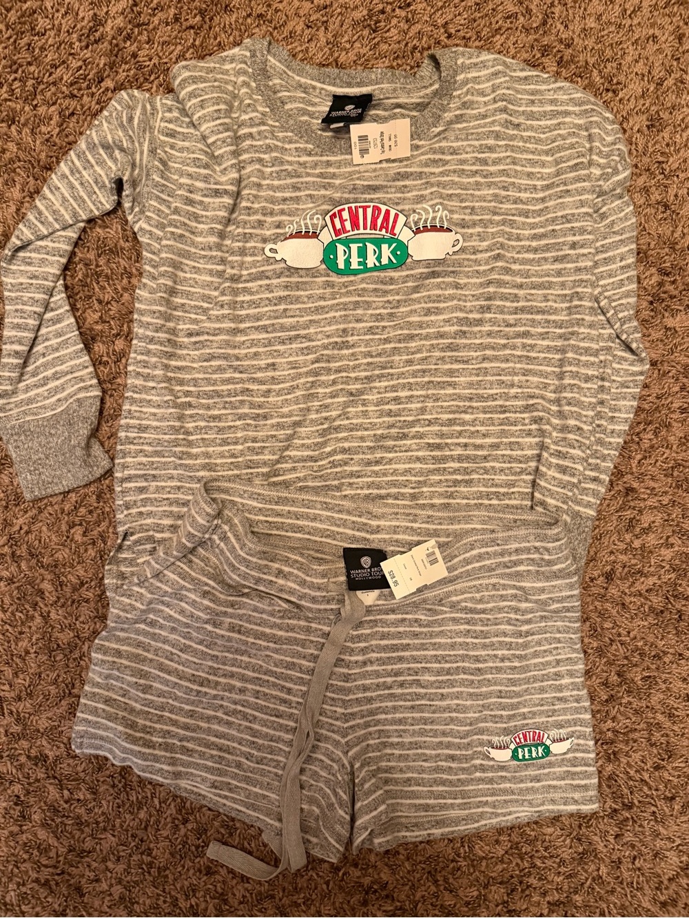 Warner Bros. Gray & White Striped Central Perk lounge set studio tour exclusive